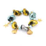 Γυναικείο βραχιόλι boho chic με charms