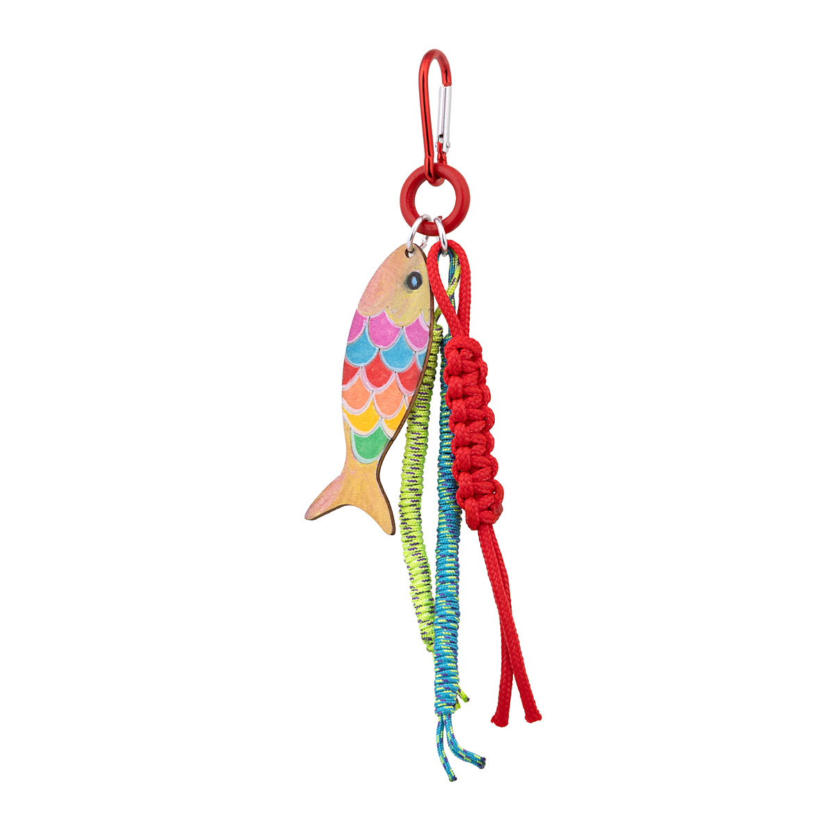 Μπρελόκ “Bag Charm” unisex, με μεγάλο ψαράκι ζωγραφισμένο με ακρυλικά χρώματα